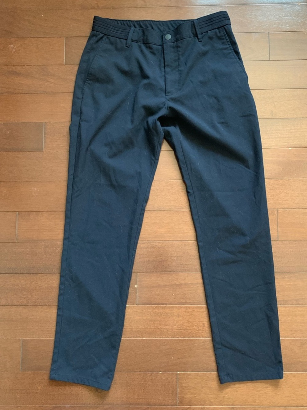 Zara Men's Navy Blue Slim Pants Size M